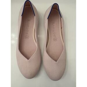 Rothy’s Pretty Pink Round Toe Slip on Shoes Flats Size 10 Washable Lightweight